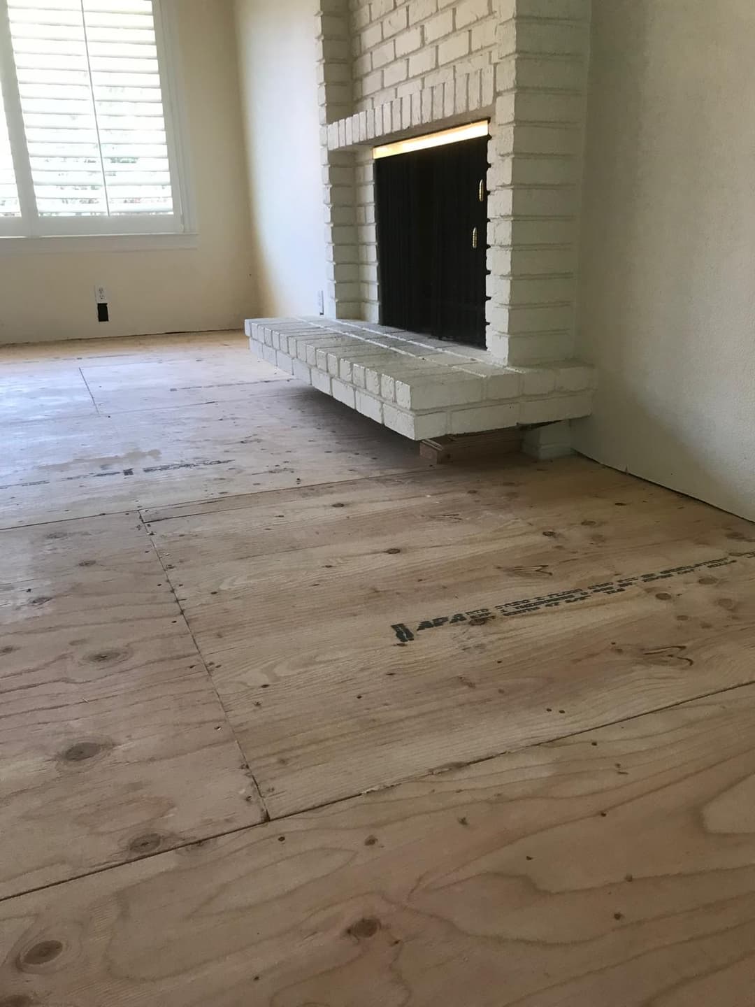 picture of new flooring being prepped and ready to install